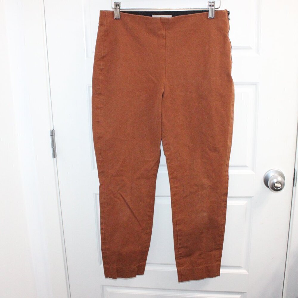 3/$30 Everlane straight leg stretch cotton work pant in Rust, size 6
